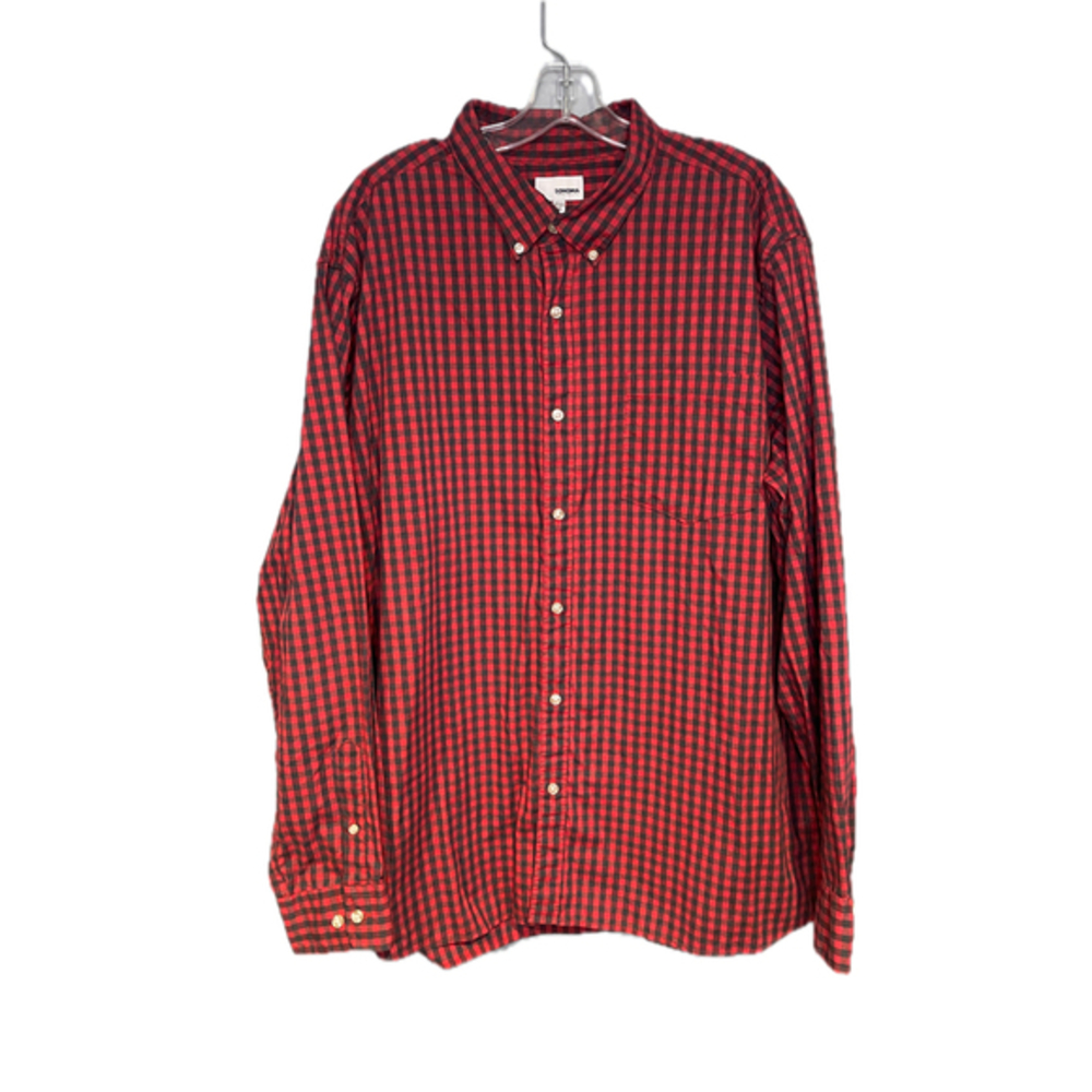 Sonoma Men’s XXL Buffalo Plaid Red Checkered Gorpcore